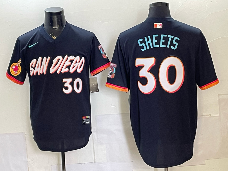 Men San Diego Padres #30 Sheets blue Nike 2026 MLB Jersey 062002